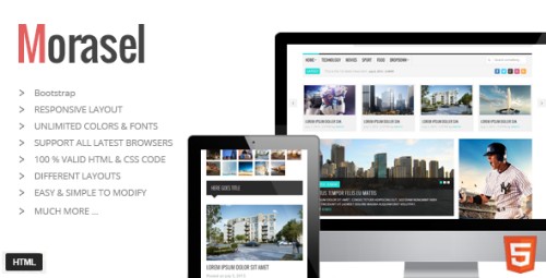 Morasel - Responsive News and Magazine HTML Theme