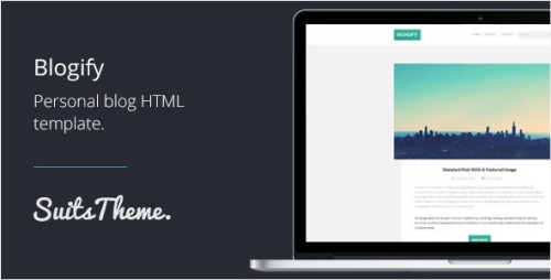 ThemeForest - Blogify - Personal Blog Responsive HTML5 Template