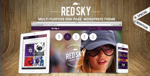 Red Sky - One Page Multi-Purpose Theme