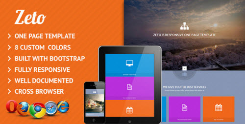Zet Responsive One Page Template