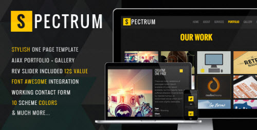 Spectrum - Responsive One Page Template