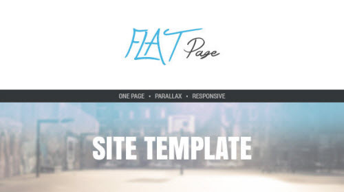 Flatpage - One Page Responsive Site Template