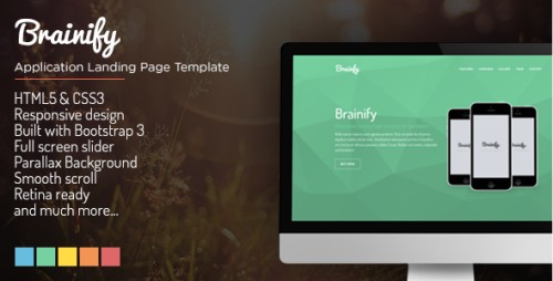 Brainify - Application Landing Page Template