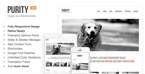 Purity v2.3 Responsive, Clean, Minimal & Bold WP Theme