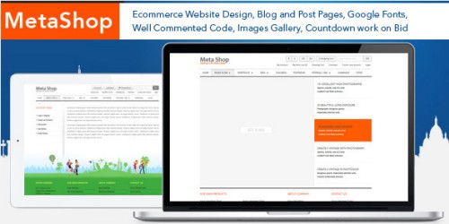Meta Shop: HTML5 E-Commerce Website Design