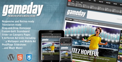 Gameday - Wordpress Sports Media Theme