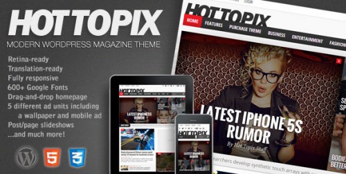 Hot Topix v1.0.5 - Modern Wordpress Magazine Theme