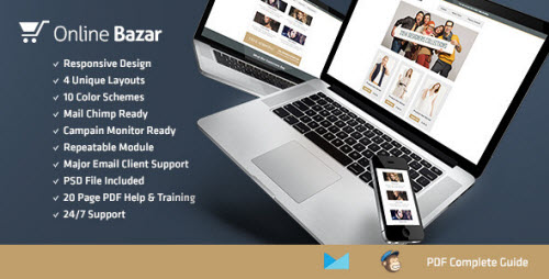 Online Bazar - Responsive E-mail Template