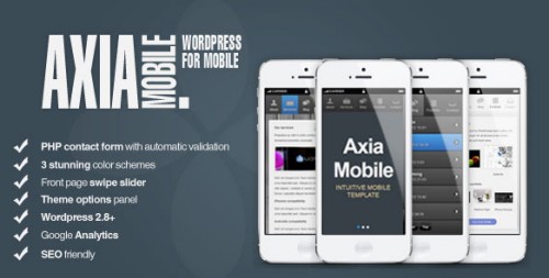 AxiaMobile v1.0.1 - Corporate Mobile | WordPress & HTML5
