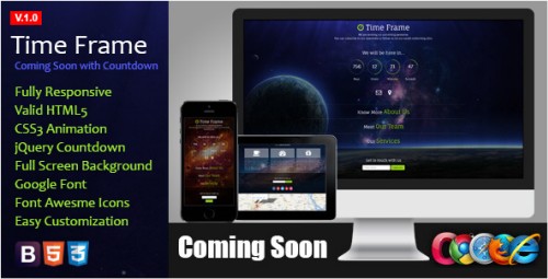 Time Frame - Responsive Coming Soon Theme