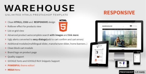 Warehouse - Responsive HTML5 Prestashop Theme