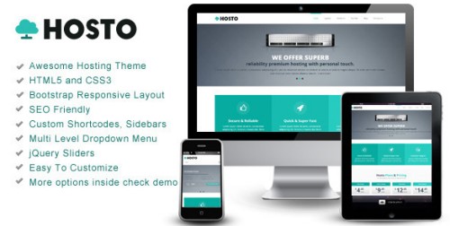 Hosto - Bootstrap Responsive HTML Template