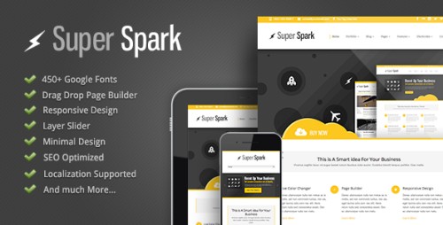 Super Spark v1.0.1 - Responsive Minimal WP
