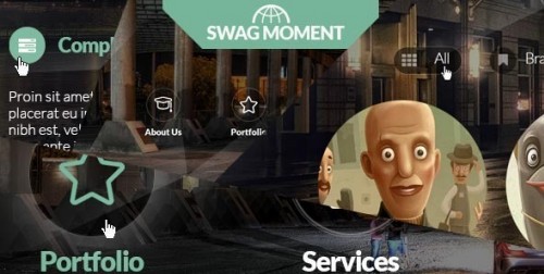 SwagMoment - Parallax , one-page, CSS3, HTML5