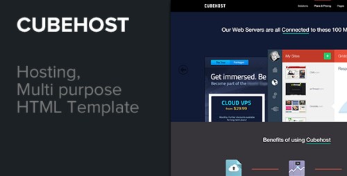 CubeHost - Multipurpose Responsive Hosting Theme