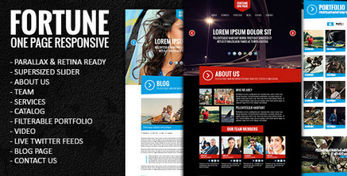 Fortune - One Page Responsive Parallax Template
