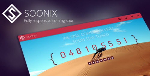 Soonix | Responsive Coming Soon Template