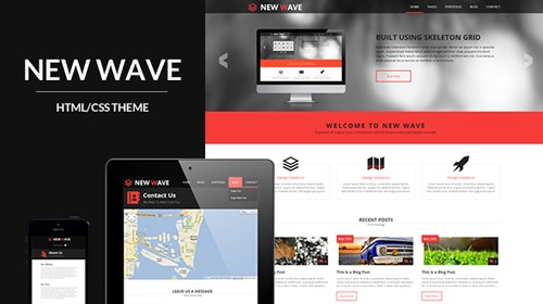 New Wave - Responsive Business/Portfolio HTML Theme
