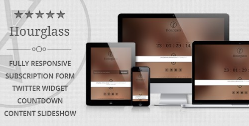 Hourglass - Responsive Coming Soon Page