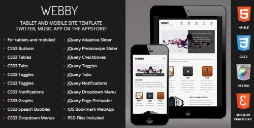 Webby | Mobile & Tablet Responsive Template