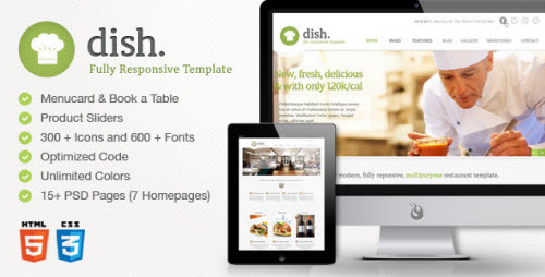 Dish Multipurpose Site Restaurant Template