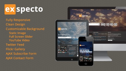 Exspecto - Responsive Under Construction Page