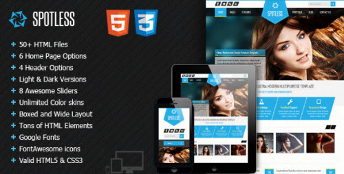 SPOTLESS - Multipurpose Responsive HTML5 Template