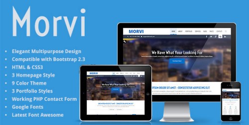 Morvi - Responsive HTML5 Portfolio