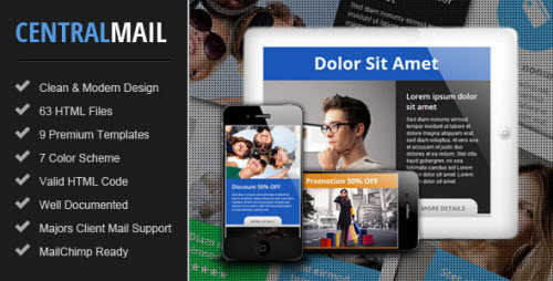 Central - Responsive Email Newsletter Template