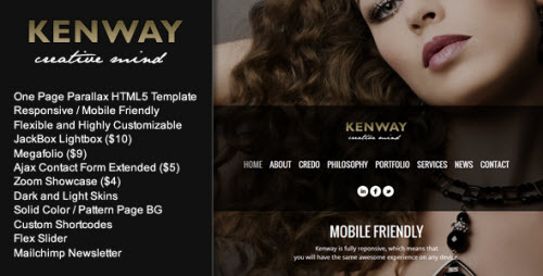 Kenway - Responsive Parallax HTML5 Template