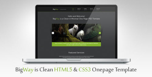 BigWay - Onepage HTML5 & CSS3 Template