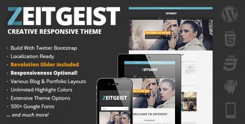 Zeitgeist v1.0.2 - Creative Responsive WP Theme