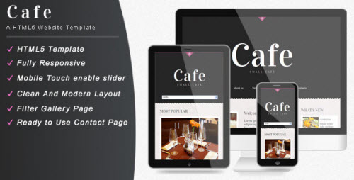 Cafe - Responsive Restaurant Website Template