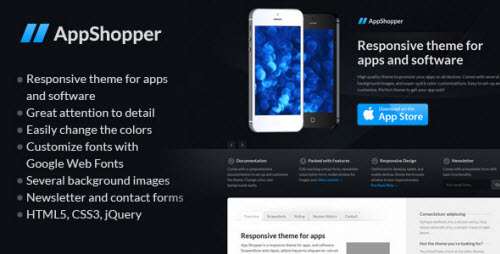 App Shopper - Responsive App and Software
