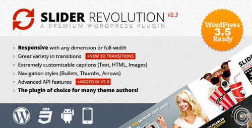 Slider Revolution v2.3.3 Responsive WordPress Plugin