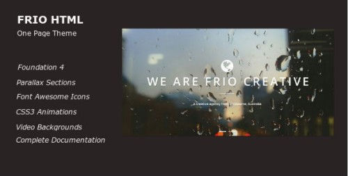 Frio One Page Parallax Responsive Template