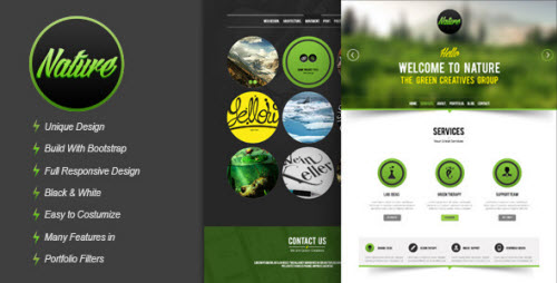Nature - Responsive HTML5 Onepage Template