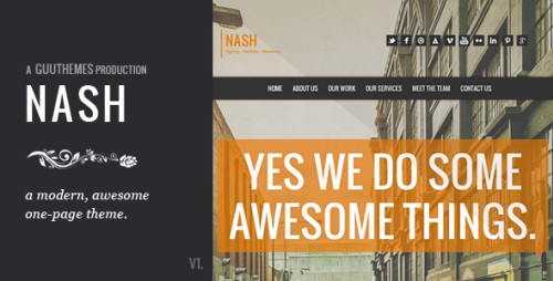NASH - Responsive HTML5 One Page Theme