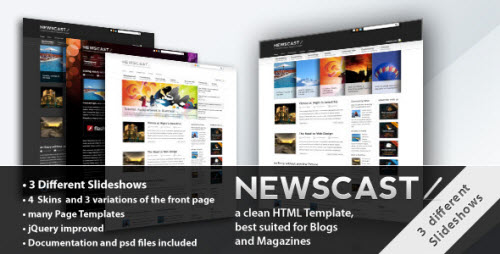 Newscast 4 in 1 - Magazine and Blog Template