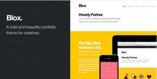 Blox v1.2.1 Bold WordPress Portfolio Theme
