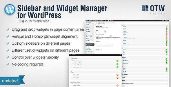 Sidebar & Widget Manager for WordPress v1.2