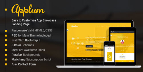 Applum - Responsive App Showcase Landing Page