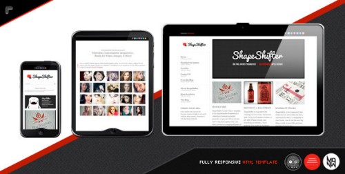 ShapeShifter 2 : Responsive, One Page, HTML Pack