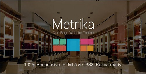 Metrika v2.3.4 Responsive OnePage WordPress Theme