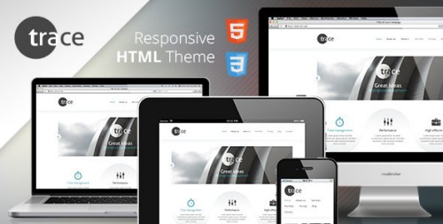 trace - Responsive HTML Template