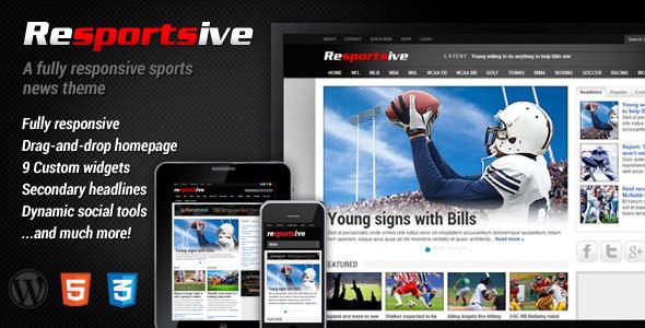 Resportsive - Responsive Sports News Theme v1.04