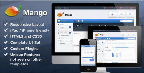 Mango - Slick & Responsive Admin Template v1.0.2
