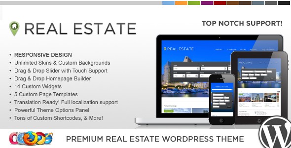 WP Pro Real Estate 4 Responsive WordPress Theme v1.0.2