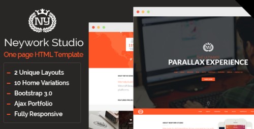Newyork Studio - Multipurpose Parallax Template