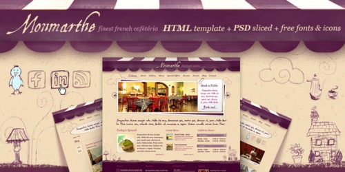 Monmarthe - Restaurant & Cafe HTML Template